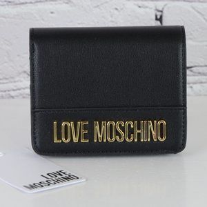 LOVE MOSCHINO Nero Black Bifold Wallet